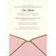 Pink with Gold Trim Die-cut Pocket Invitations Image 4 of 8